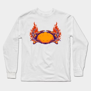 Burning crab Long Sleeve T-Shirt